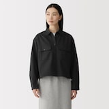 婦人　カポック混　ライトツイル　長袖シャツ