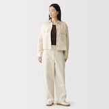 婦人　カポック混　ライトツイル　長袖シャツ