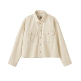 婦人　カポック混　ライトツイル　長袖シャツ