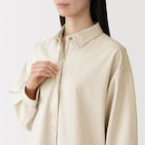 婦人　カポック混　ライトツイル　長袖ワンピース