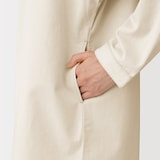 婦人　カポック混　ライトツイル　長袖ワンピース