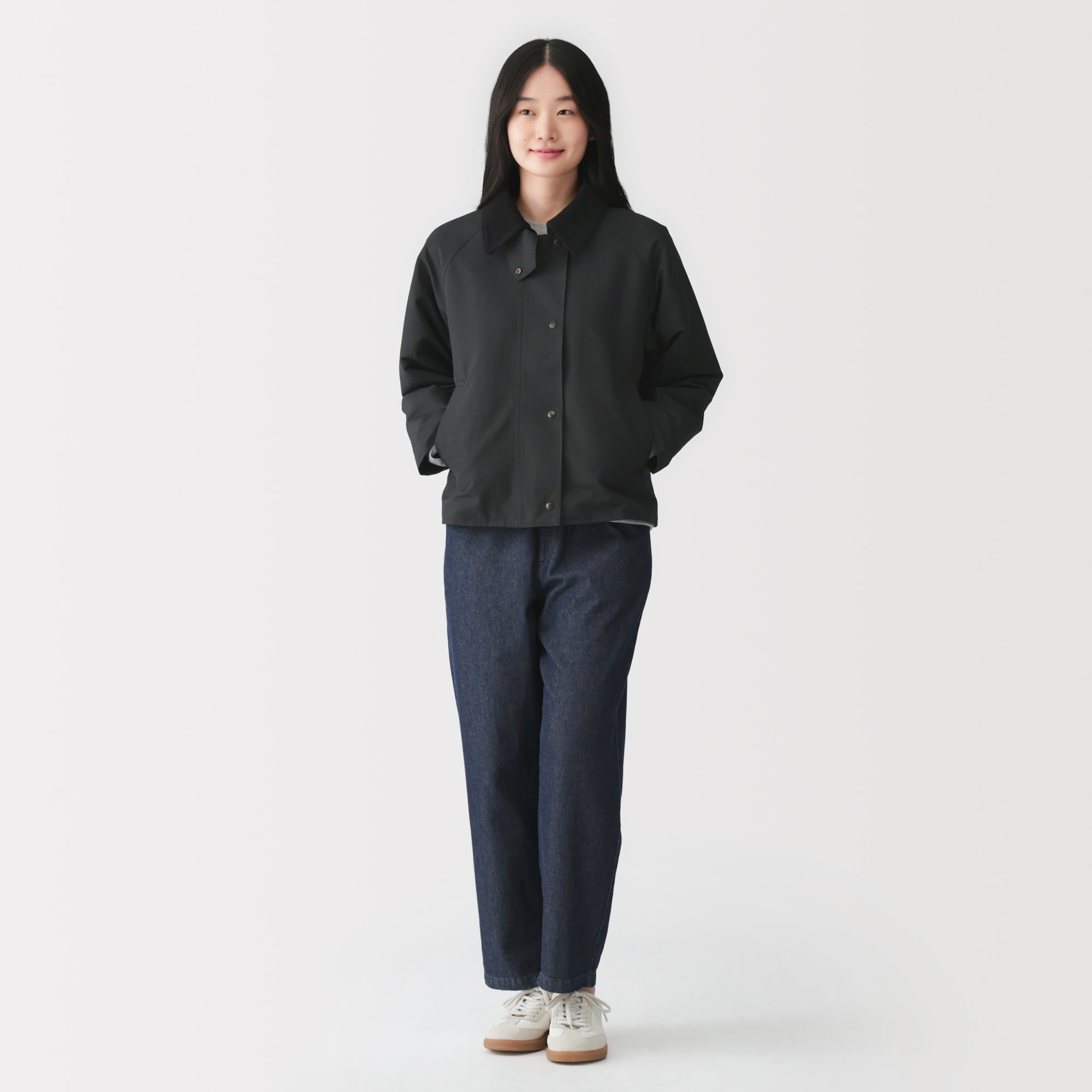 婦人 撥水 コーデュロイ衿 ショートブルゾン | 無印良品