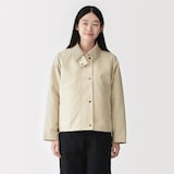 婦人　撥水　コーデュロイ衿　ショートブルゾン