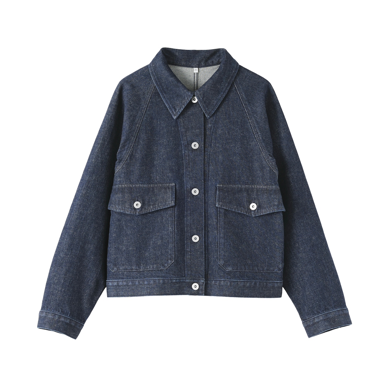婦人　木の実から作ったカポック混デニムジャケット　ダークネイビー