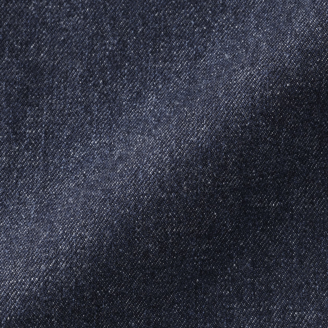 婦人　木の実から作ったカポック混デニムジャケット　ダークネイビー