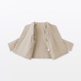 婦人　カポック混二重ガーゼ　キルトジャケット