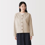 婦人　カポック混二重ガーゼ　キルトジャケット