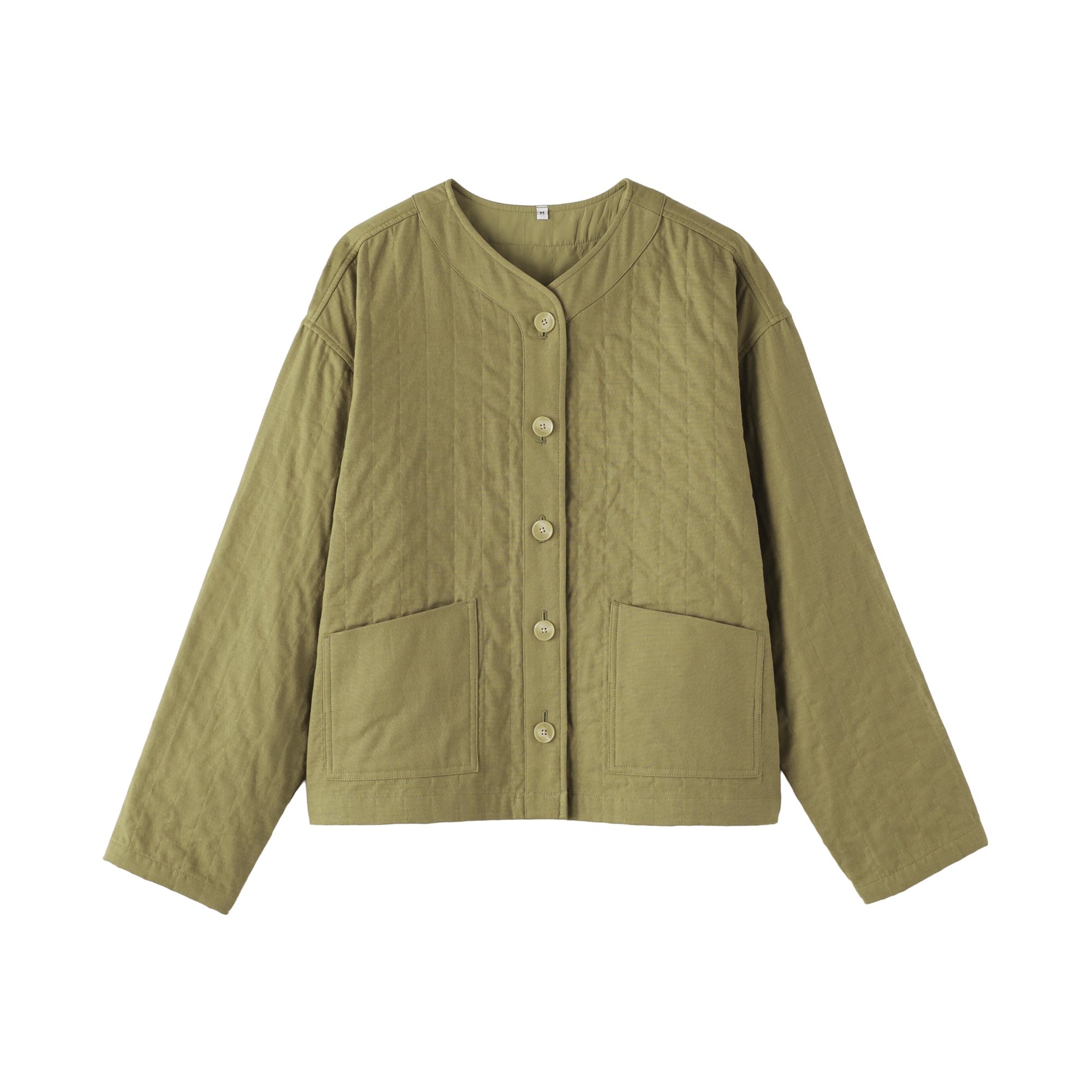 婦人　カポック混二重ガーゼ　キルトジャケット