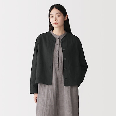 【１２月中旬発売予定】婦人　カポック混二重ガーゼ　キルトジャケット