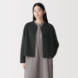 婦人　カポック混二重ガーゼ　キルトジャケット