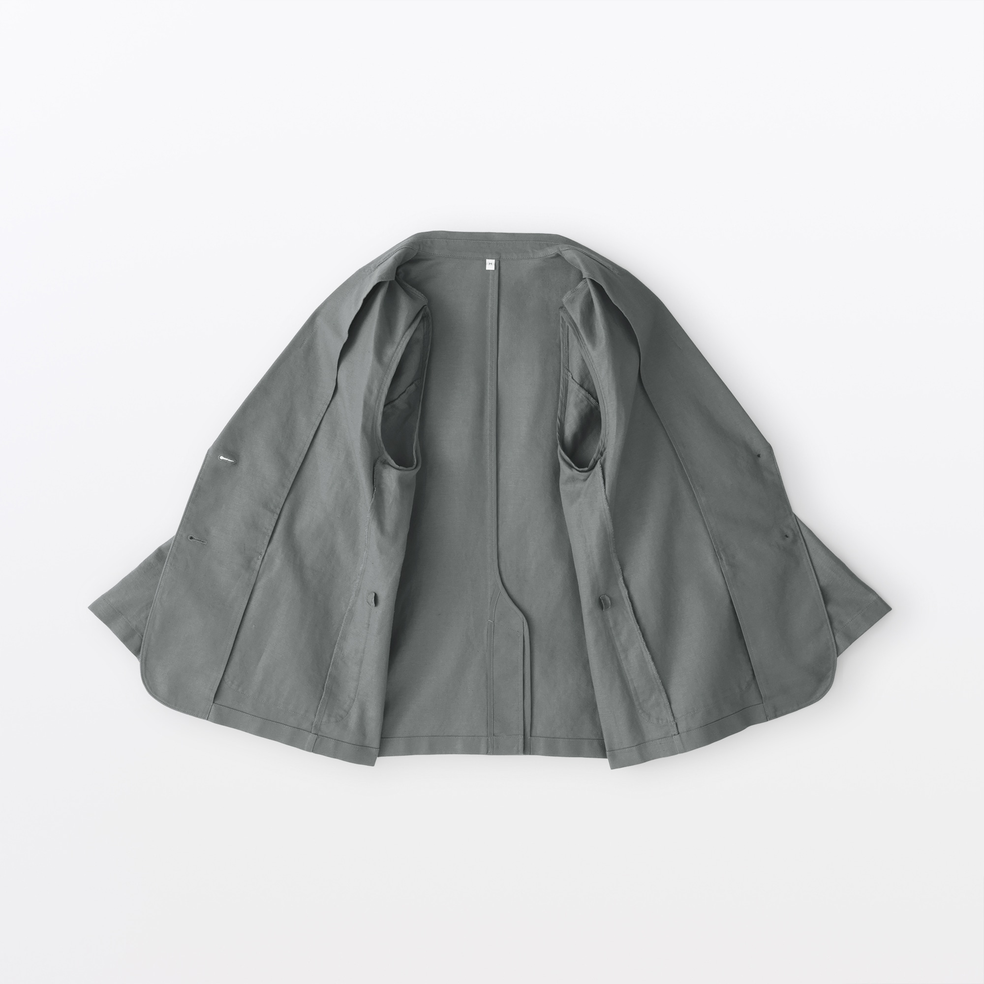 婦人　ヘンプ混　ツイル　テーラードジャケット