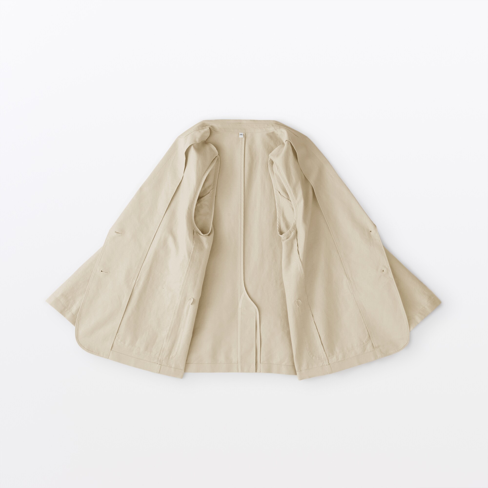 婦人　ヘンプ混　ツイル　テーラードジャケット