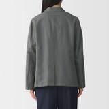 婦人　ヘンプ混　ツイル　テーラードジャケット