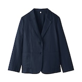 婦人　ヘンプ混　ツイル　テーラードジャケット