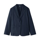 婦人　ヘンプ混　ツイル　テーラードジャケット