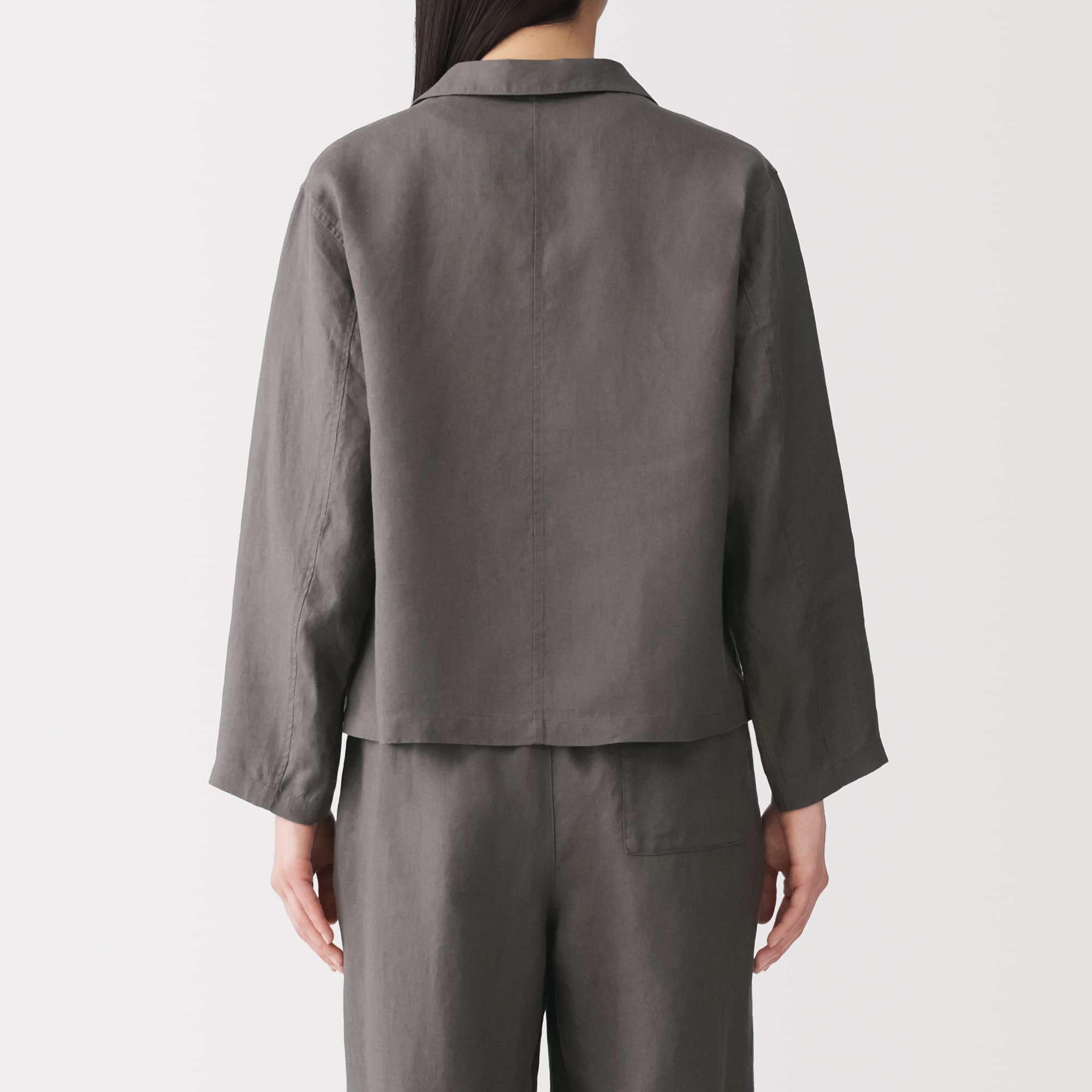 婦人 リネン 洗いざらし シャツジャケット | 無印良品