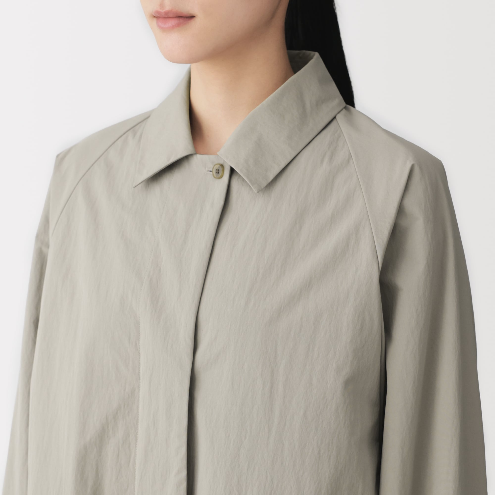 婦人　撥水ＵＶカットステンカラーロングコート