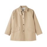 婦人　撥水　コットン混　ツイル　ステンカラーハーフコート