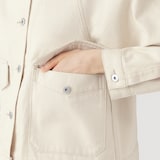 婦人　木の実から作ったカポック混ジャケット　生成