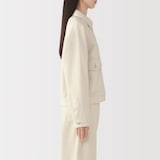 婦人　木の実から作ったカポック混ジャケット　生成