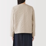 婦人　カポック混二重ガーゼ　キルトジャケット（ＣＮ）