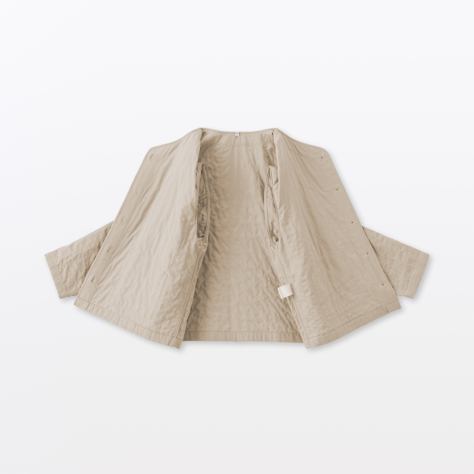 婦人　カポック混二重ガーゼ　キルトジャケット（ＣＮ）