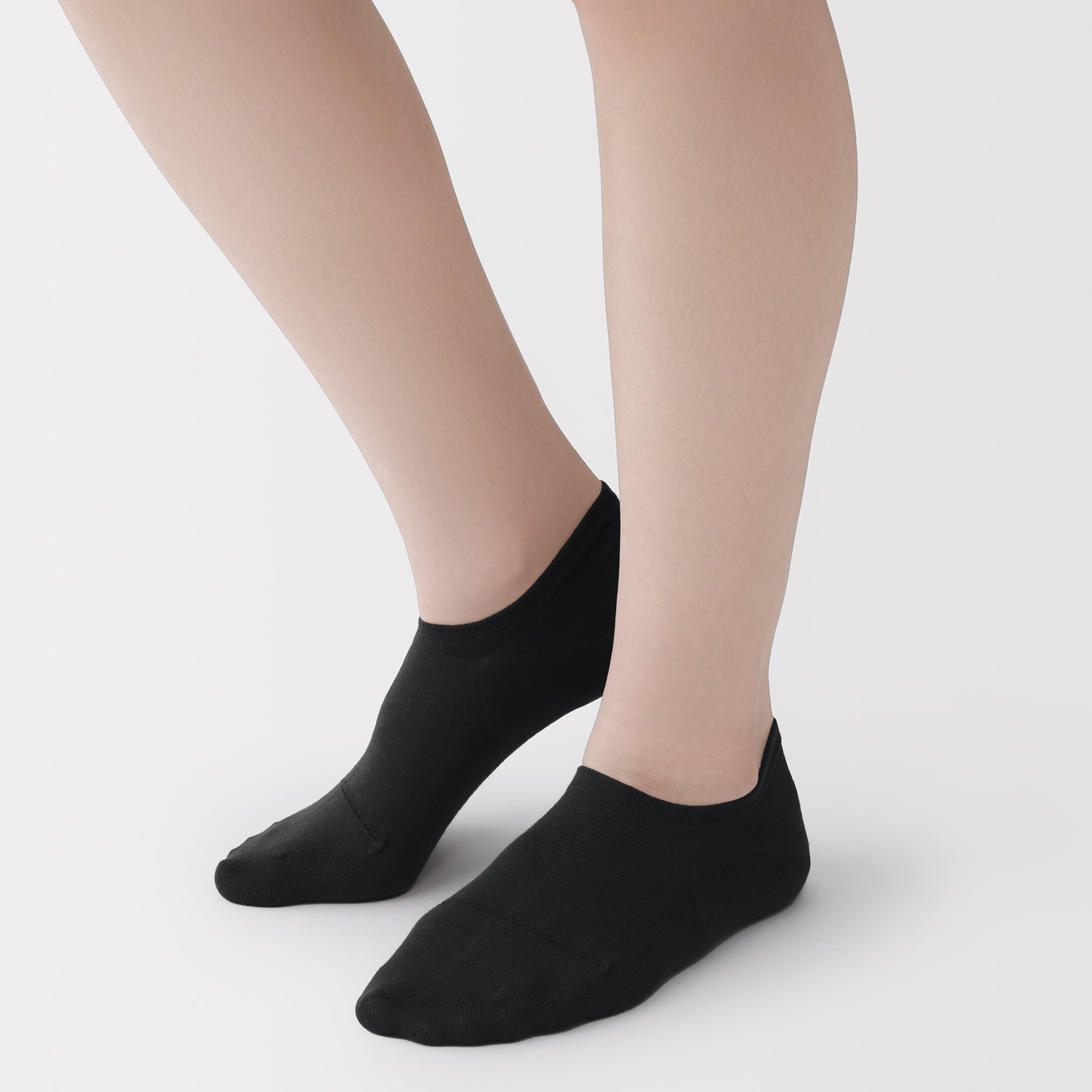 婦人　足なり直角　薄手　浅履きスニーカーイン