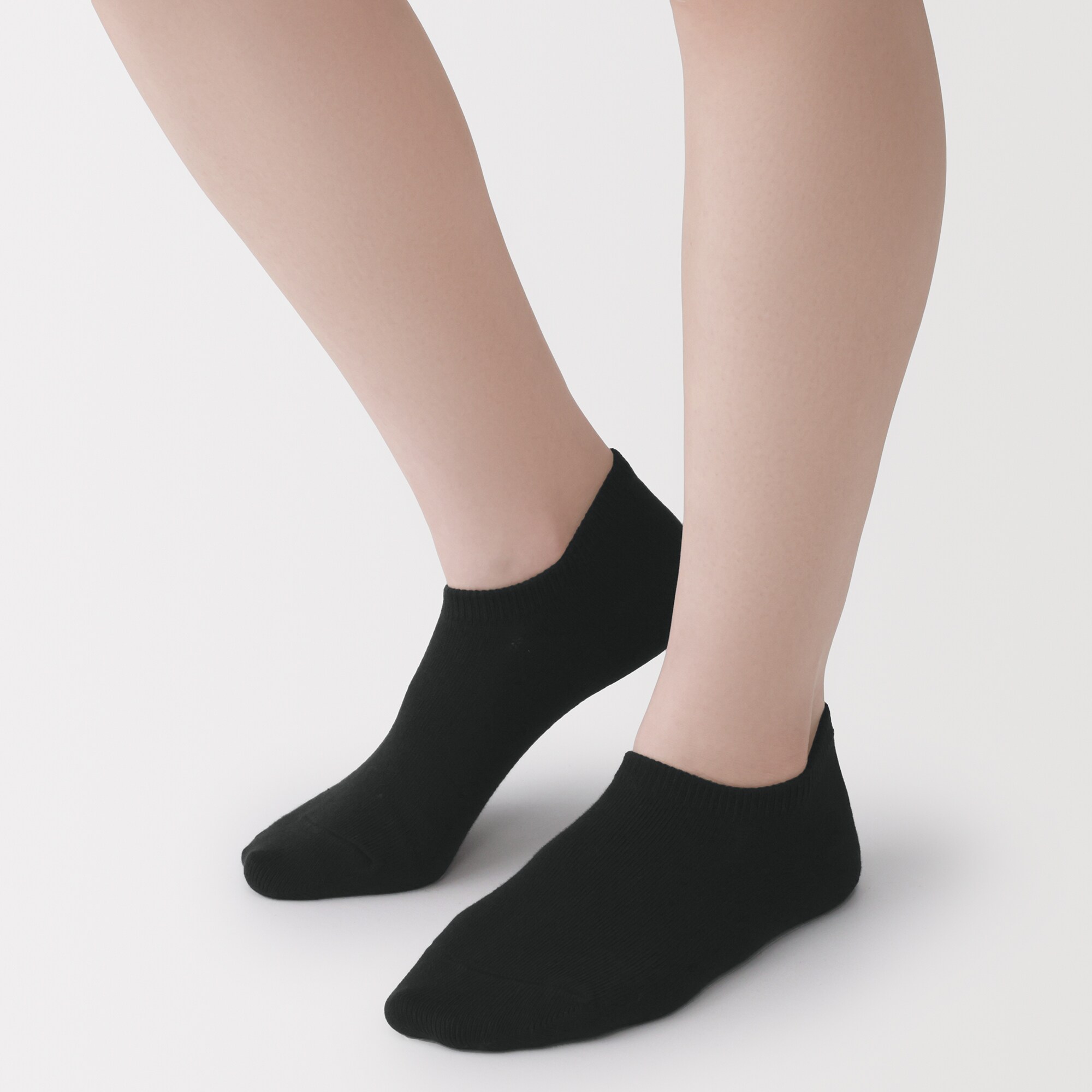 婦人　足なり直角　スニーカーイン　※再生コットン