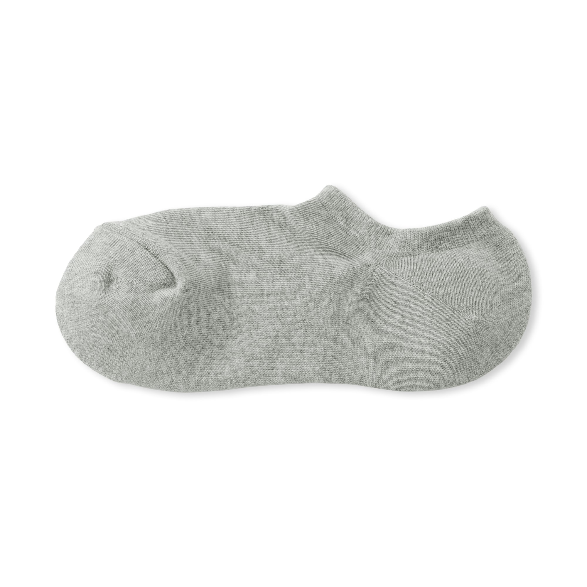 婦人　足なり直角　パイル編みスニーカーイン　※杢色