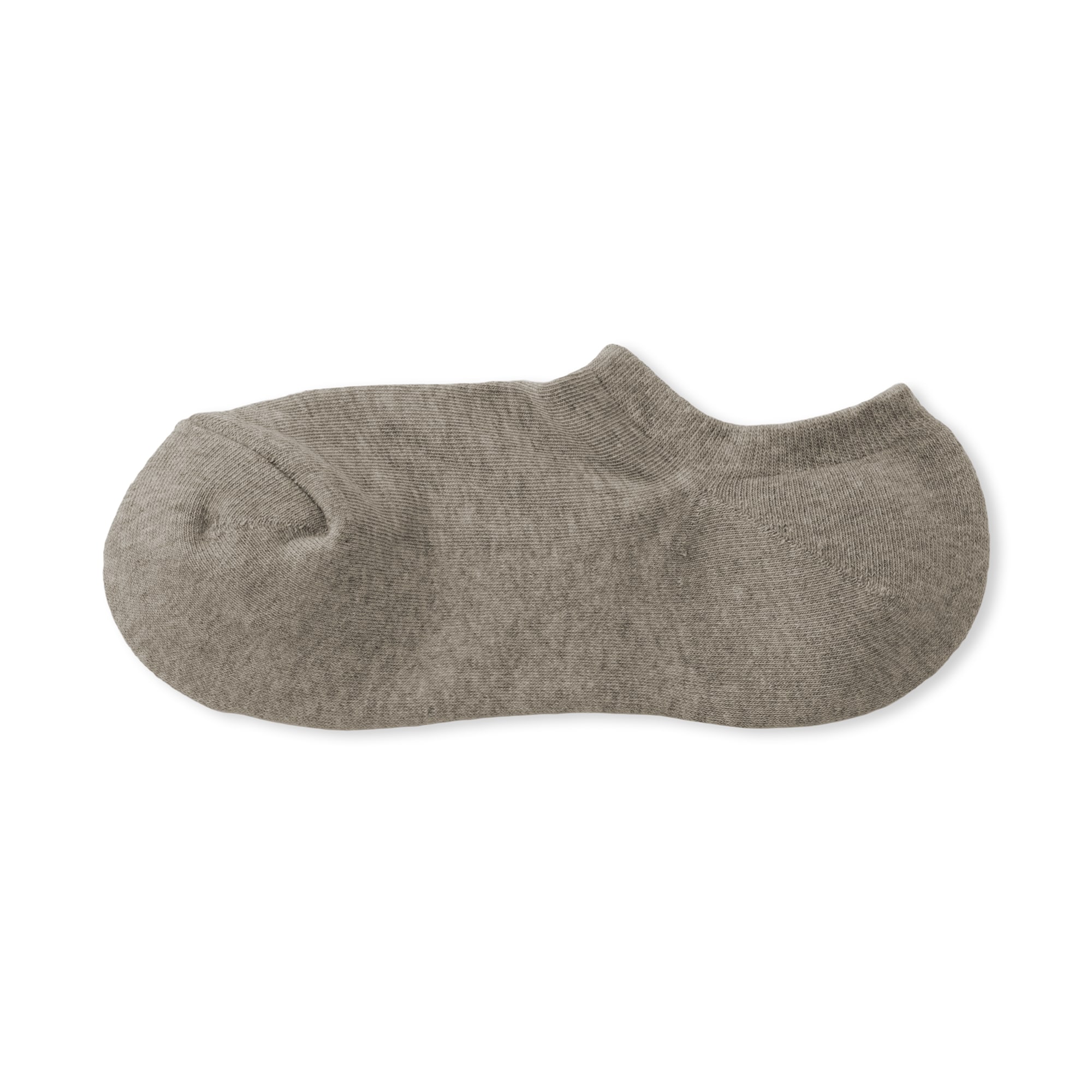 婦人　足なり直角　パイル編みスニーカーイン　※杢色