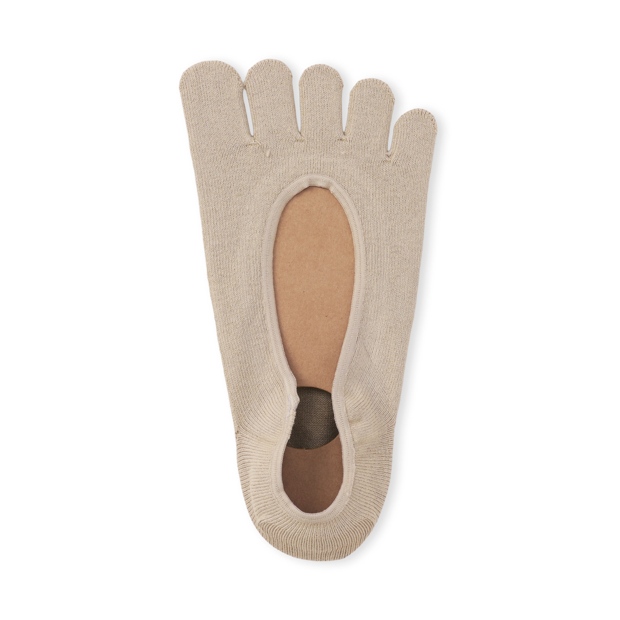 婦人　かかと滑り止め付き　深履き　５本指フットカバー