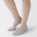婦人　かかと滑り止め付き　薄手　フットカバー　※再生コットン