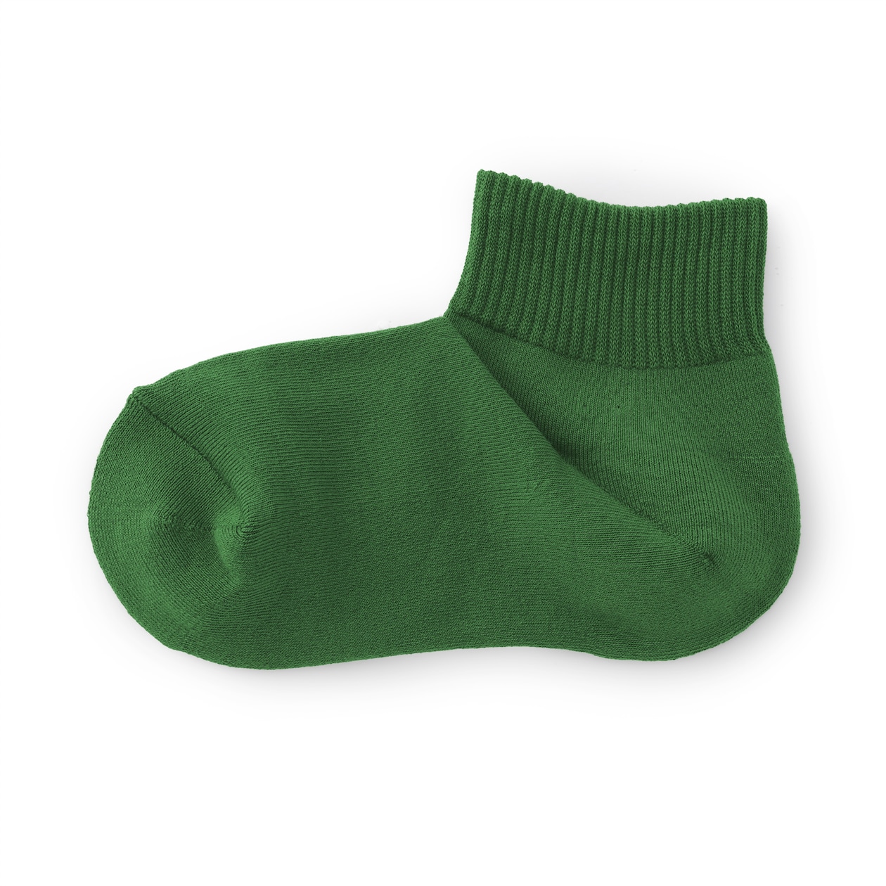 婦人　足なり直角　履き口やわらか　パイル編み　ショート丈靴下