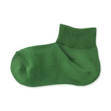 婦人　足なり直角　履き口やわらか　パイル編み　ショート丈靴下