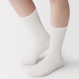 婦人　足なり直角　履き口やわらか　足首に沿う靴下