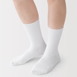 婦人　足なり直角　リブ編み靴下（４足組）