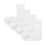 婦人　足なり直角　リブ編み靴下（４足組）