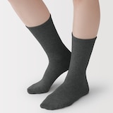 婦人　足なり直角　履き口やわらか　足首に沿う靴下　※再生コットン