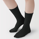 婦人　足なり直角　履き口やわらか　足首に沿う靴下　※再生コットン