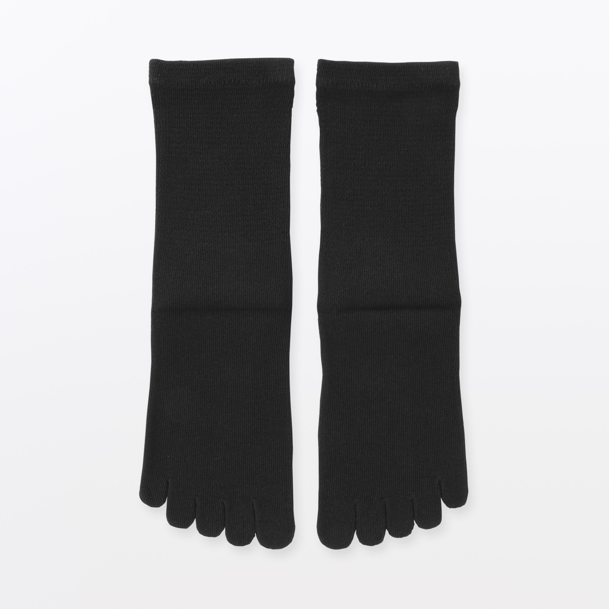 婦人　足なり直角　５本指靴下　※再生コットン