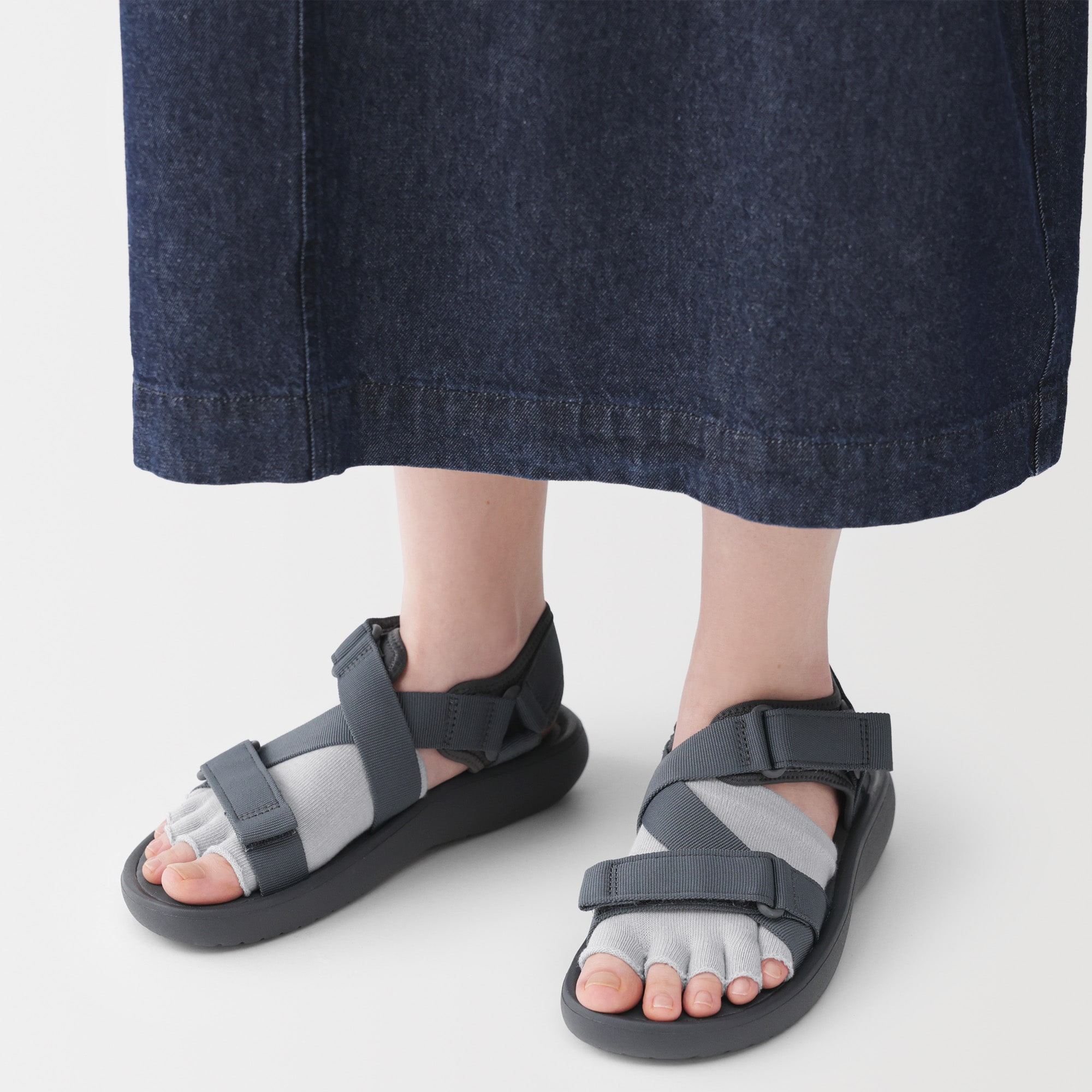 さらっと綿　５本指　パーツソックス