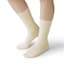 婦人　足なり直角　リブ編み靴下