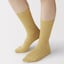 婦人　足なり直角　リブ編み靴下