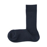 婦人　足なり直角　リブ編み靴下