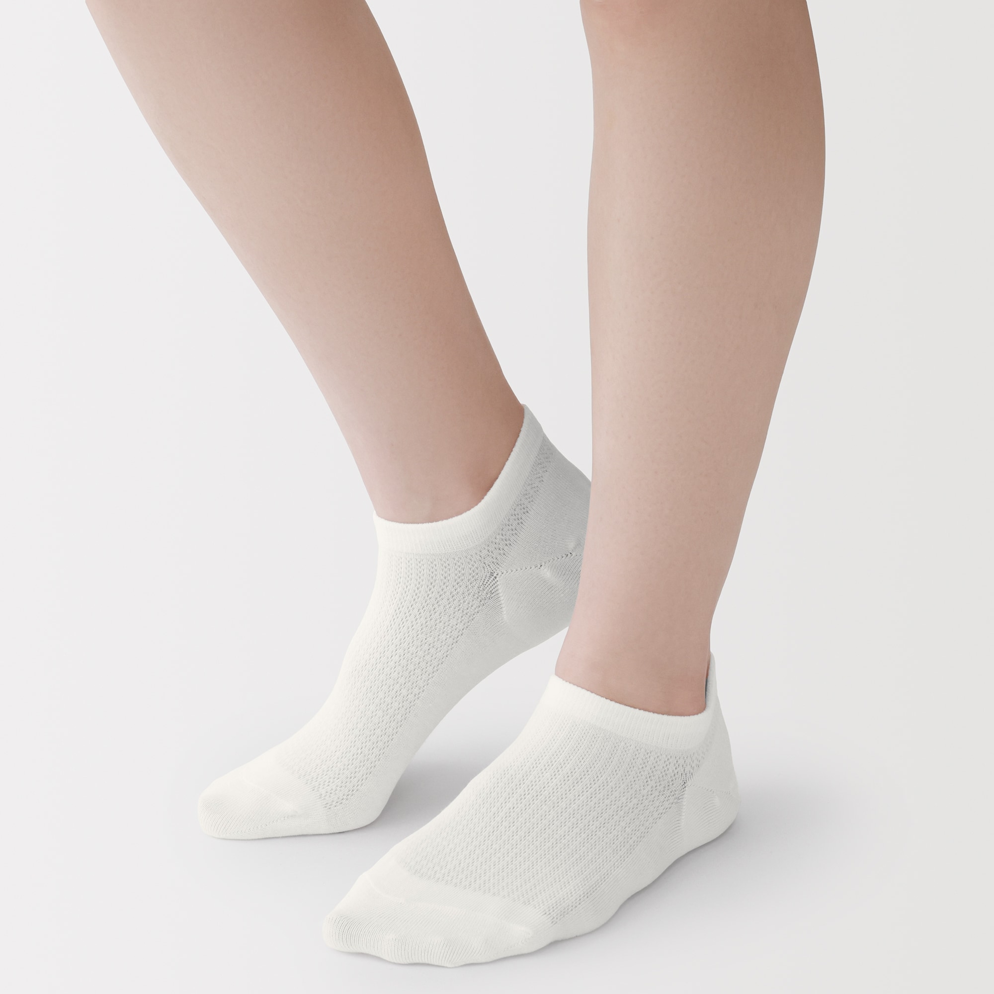 婦人　足なり直角　さらっと綿　スニーカーイン