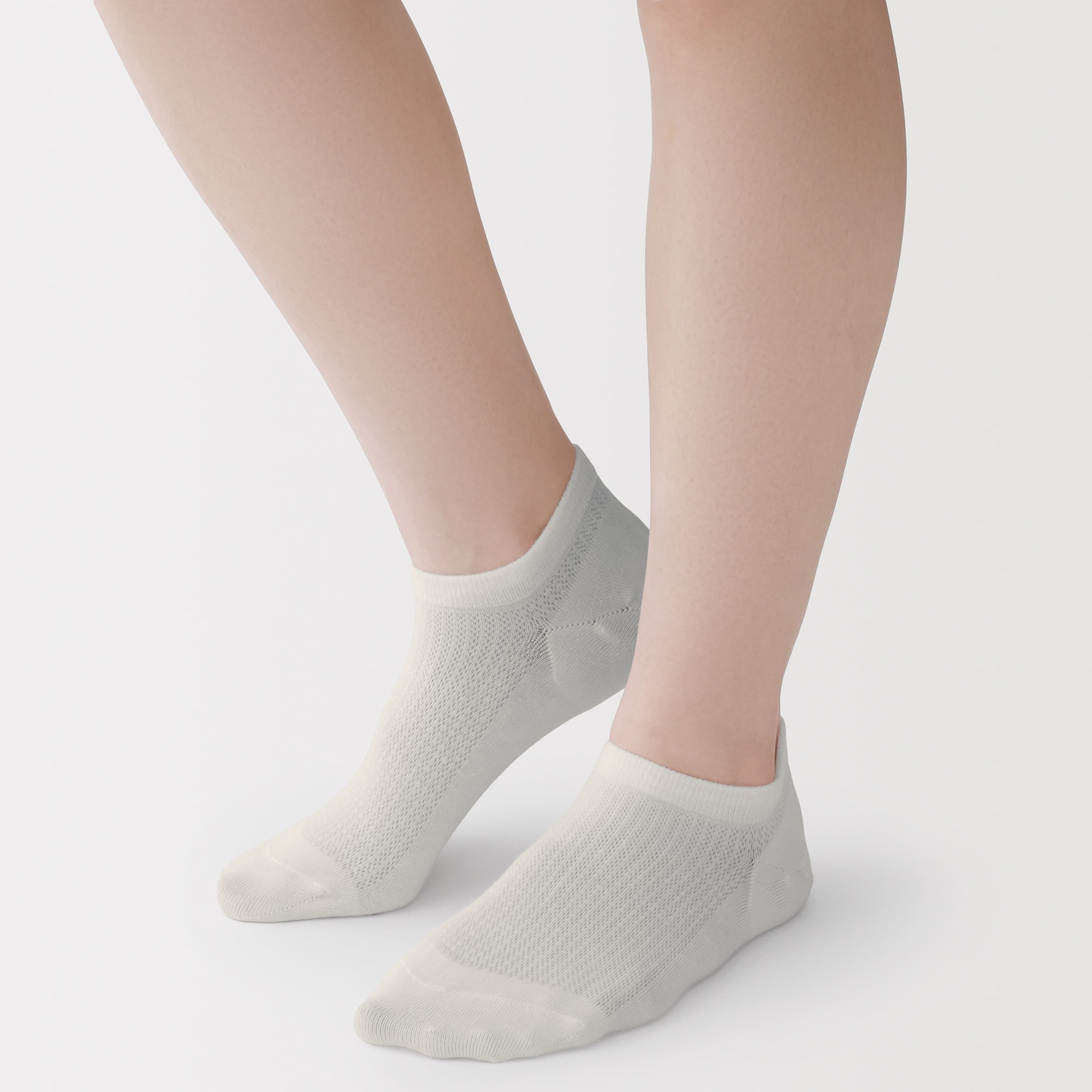 婦人　足なり直角　さらっと綿　スニーカーイン