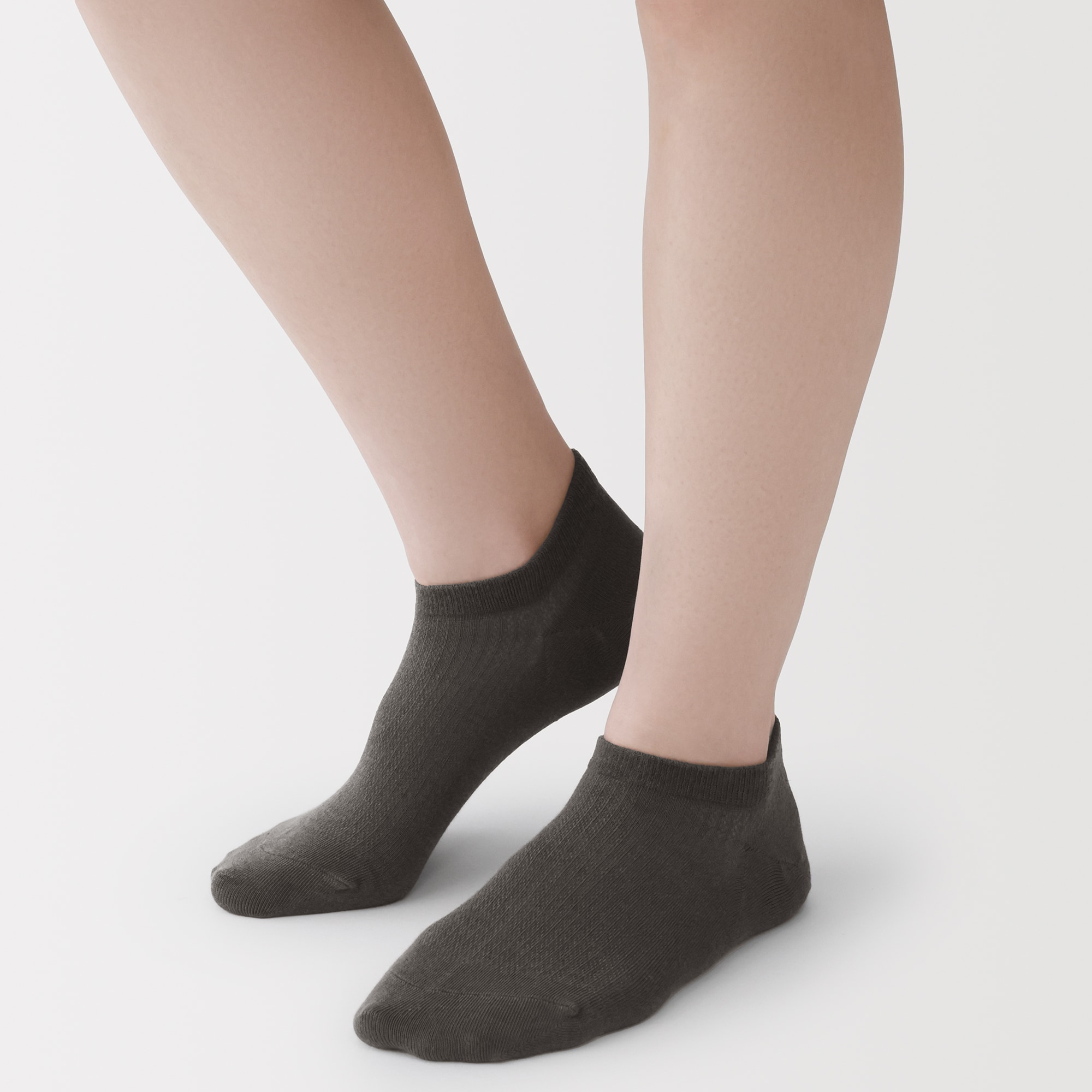 婦人　足なり直角　さらっと綿　スニーカーイン