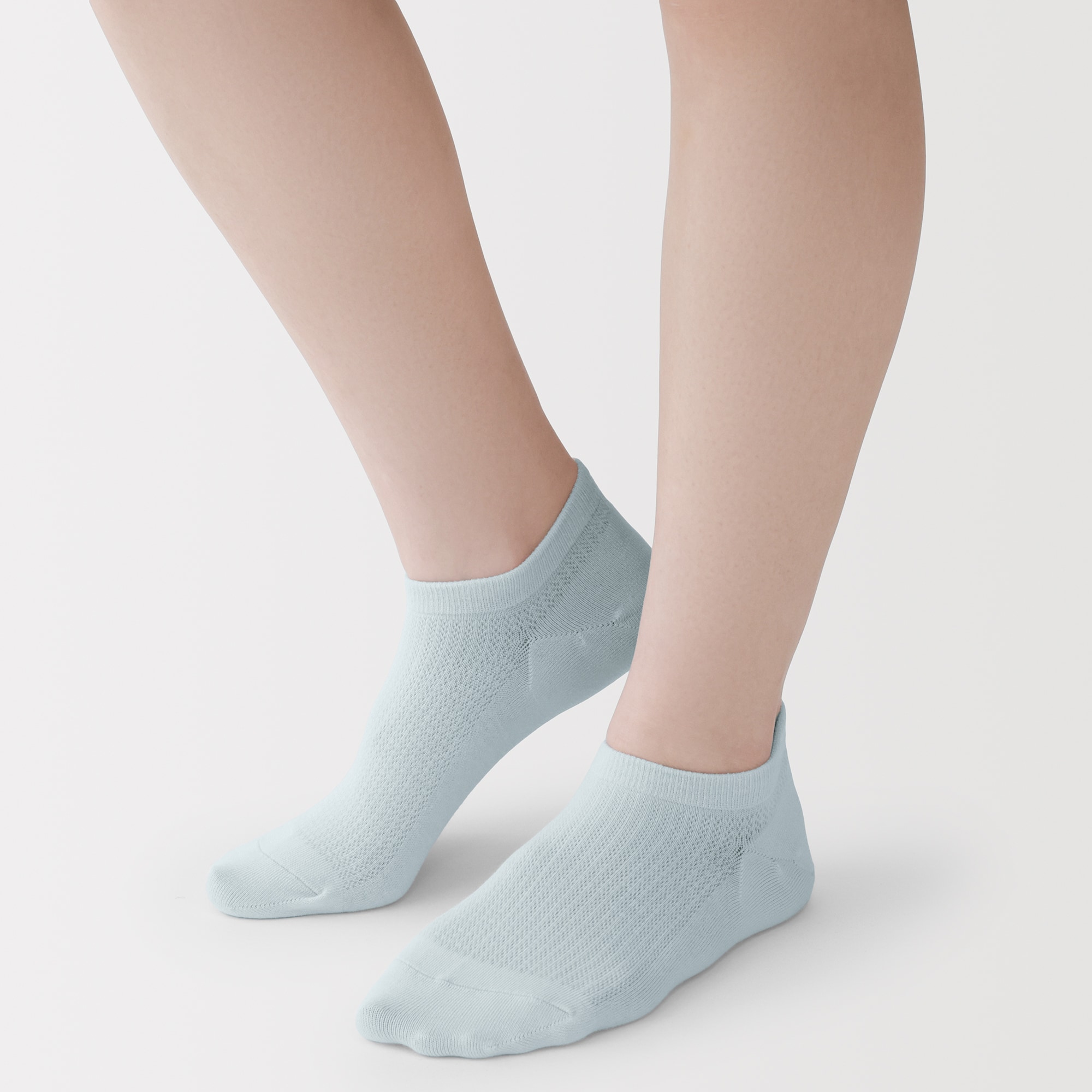 婦人　足なり直角　さらっと綿　スニーカーイン