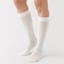 婦人　足なり直角　履き口やわらか　なめらかシアー　リブハイソックス