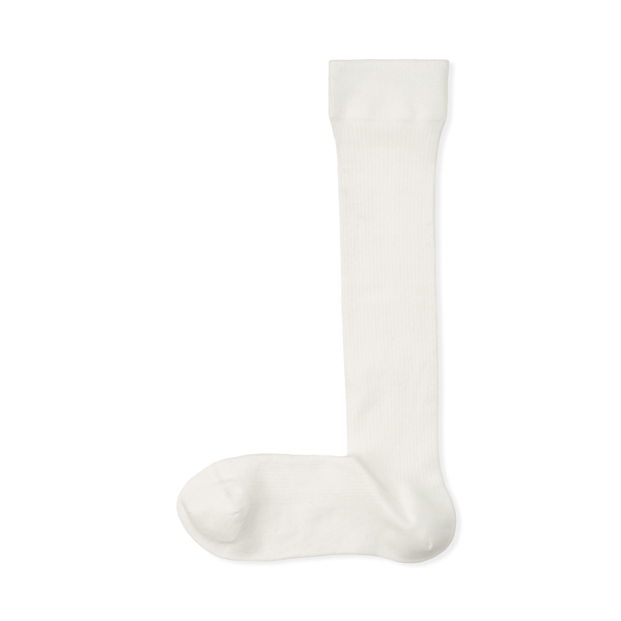 婦人　足なり直角　履き口やわらか　なめらかシアー　リブハイソックス